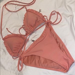 Forever 21 Peach Bikini Set